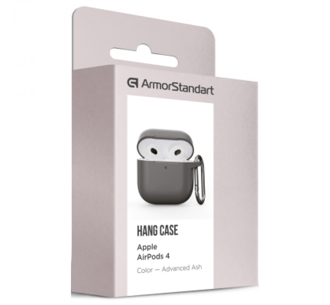 Armorstandart Чохол для навушників Armorstandart Hang Case для Apple AirPods 4 Advanced ash (ARM81278)