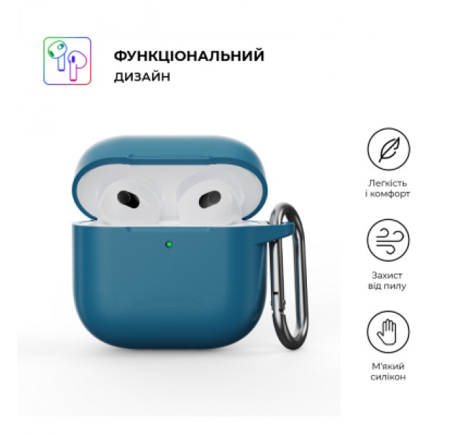 Armorstandart Чохол для навушників Armorstandart Hang Case для Apple AirPods 4 Lake Blue (ARM81281)