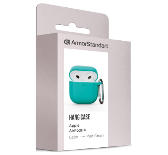 Чохол для навушників Armorstandart Hang Case для Apple AirPods 4 Mint Green (ARM81287)