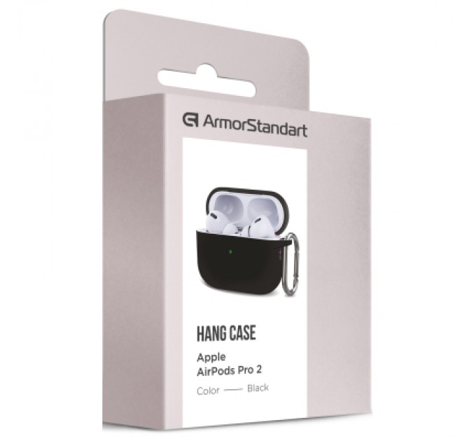 Armorstandart Чохол для навушників Armorstandart Hang Case для Apple AirPods Pro 2 Black (ARM68601)