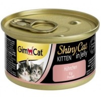 Консерви для котів GimCat Shiny Kitten Для кошенят з куркою 70 г (4002064413341)
