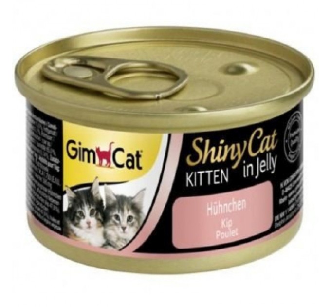 GimCat Консерви для котів GimCat Shiny Kitten Для кошенят з куркою 70 г (4002064413341)