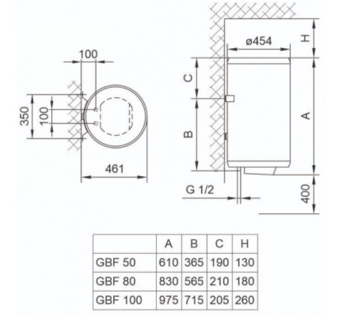 Бойлер TIKI GBF 50/UA (700096)