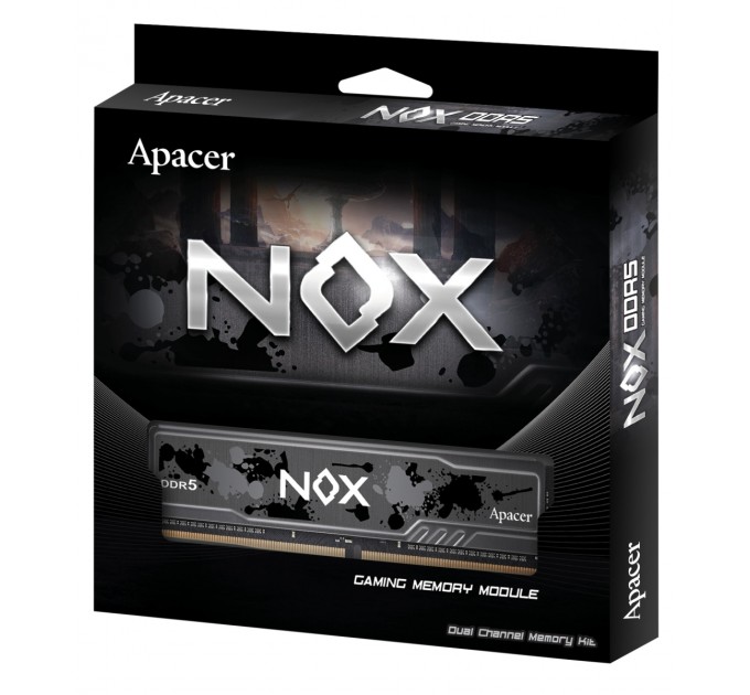 Apacer Модуль пам`ятi DDR5 2x16GB/5600 Apacer NOX (AH5U32G56C522MBAA-2)
