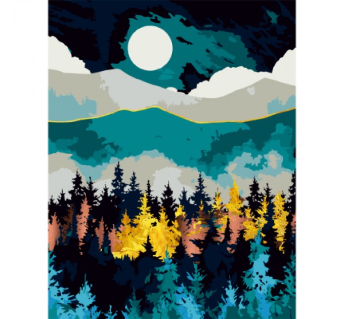 Картина по номерам Rosa Казковий пейзаж 1 35 х 45 см (4823098529798)