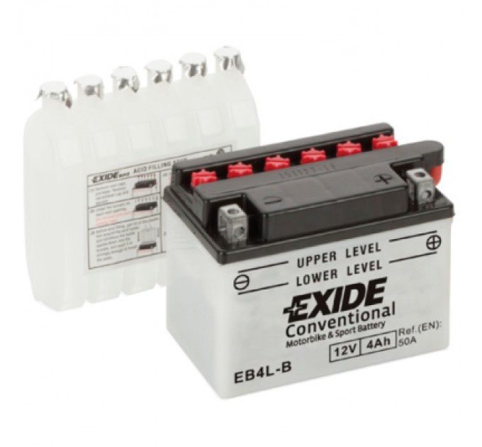 EXIDE Акумулятор автомобільний EXIDE CONVENTIONAL 4Ah Ев (-/+) (50EN) (EB4L-B)