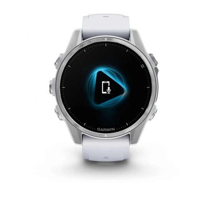 Garmin Смарт-годинник Garmin Fenix 8 43mm AMOLED Silver with Whitestone Silicone (010-02903-06)