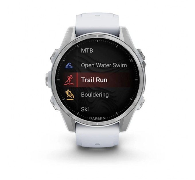 Garmin Смарт-годинник Garmin Fenix 8 43mm AMOLED Silver with Whitestone Silicone (010-02903-06)
