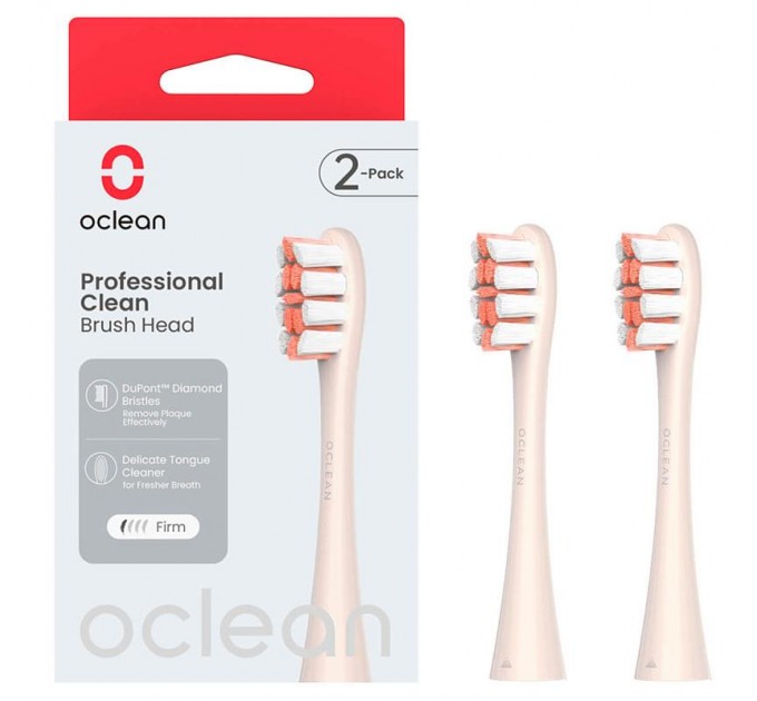 Oclean Насадка для зубної електрощітки Oclean P1C8 Brush Head Golden 2 шт (6970810553970)