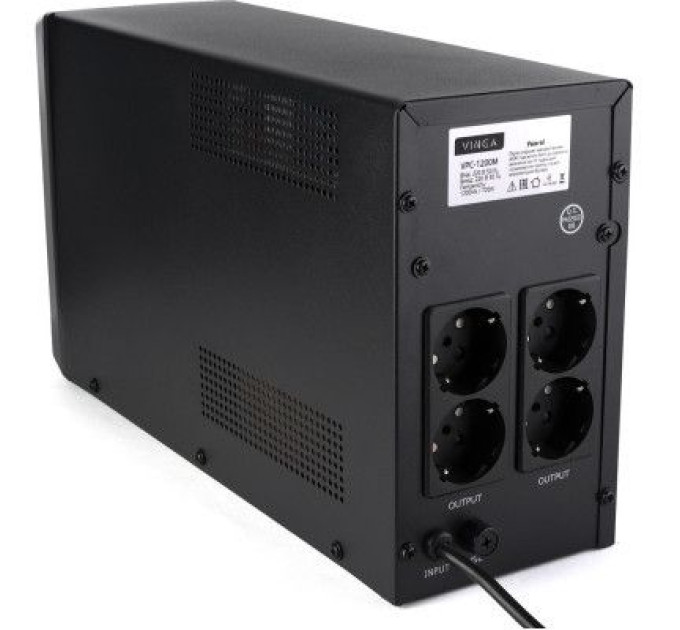 Vinga Пристрій безперебійного живлення Vinga LCD 1200VA metal case (VPC-1200M)