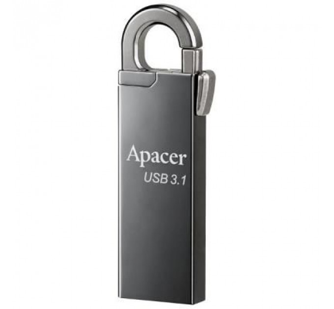 USB флеш накопичувач Apacer 64GB AH15A Ashy USB 3.1 (AP64GAH15AA-1)