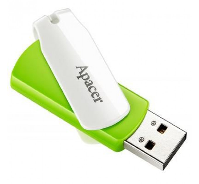 USB флеш накопичувач Apacer 32GB AH335 Green USB 2.0 (AP32GAH335G-1)