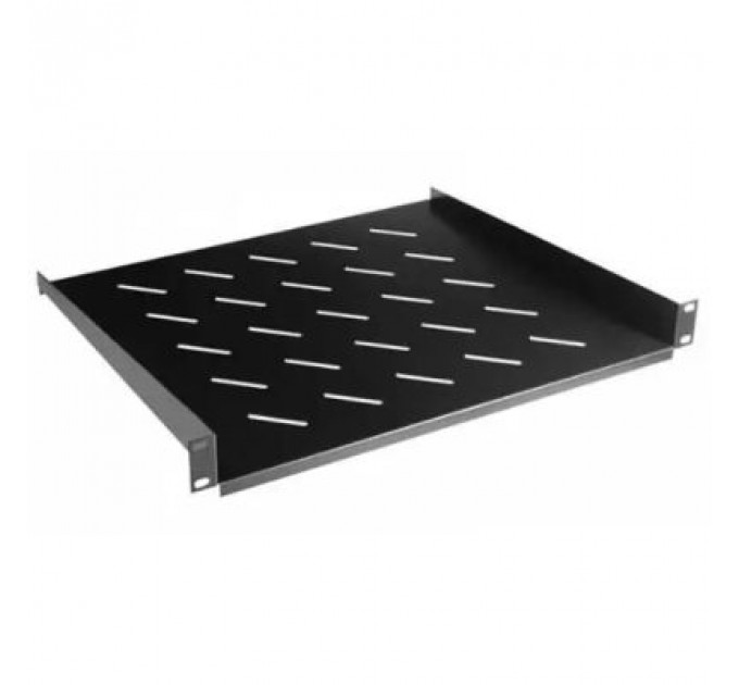 Полка 19" Hypernet 1U глуб. 400мм, колір чорний (CS-400-1U-BLACK)