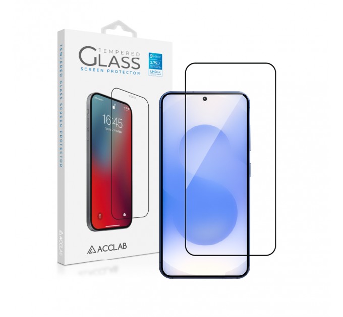 Захисне скло ACCLAB Full Glue для Samsung Galaxy S25+ SM-S936 Black (1283126609787)