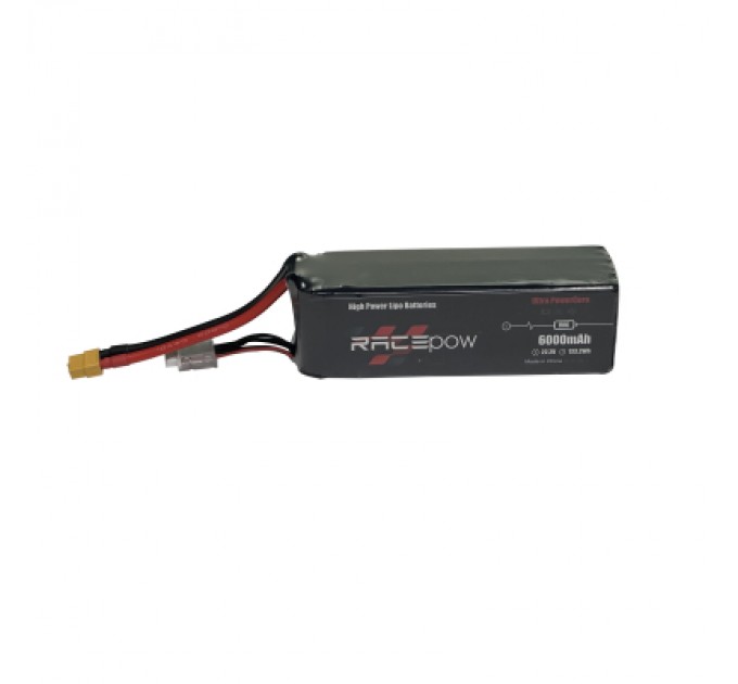 RacePow Акумулятор для дрона RacePow 6000mAh 6S 80C (6000mAh-6S-80C)