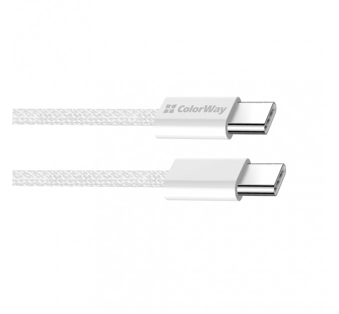 ColorWay Кабель ColorWay USB Type-C - USB Type-C (M/M), 3.0 А, 2 м, Gray (CW-CBPDCC068-GR)