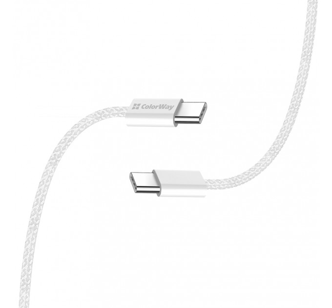 ColorWay Кабель ColorWay USB Type-C - USB Type-C (M/M), 3.0 А, 2 м, Gray (CW-CBPDCC068-GR)