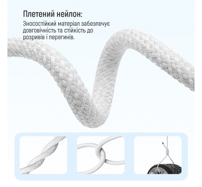 ColorWay Кабель ColorWay USB Type-C - USB Type-C (M/M), 3.0 А, 2 м, Gray (CW-CBPDCC068-GR)