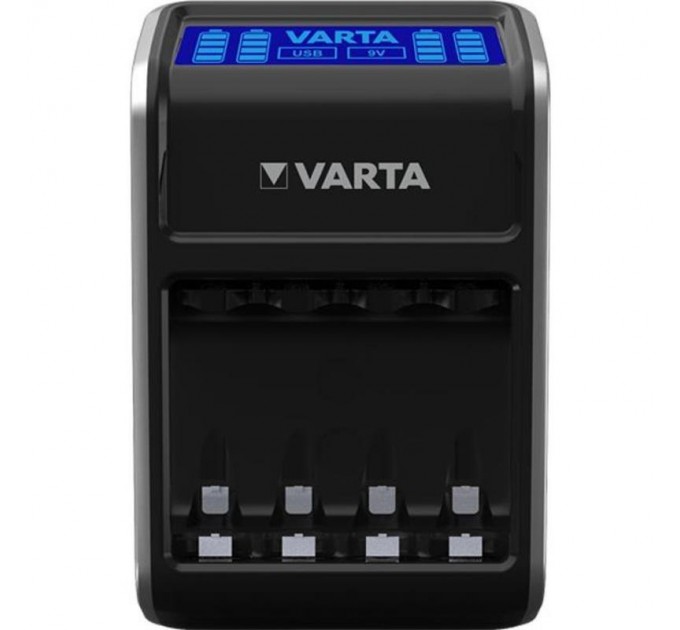 Varta Мережевий зарядний пристрій Varta LCD Plug Charger + 4 х Ni-Mh AA 2100 mAh (57687101441)