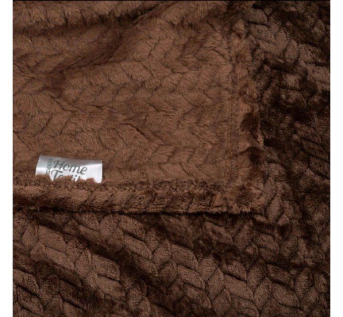 Ardesto Плед Ardesto Jacquard Braid 160х200см, 100% поліестер, коричневий (ART0205JB)
