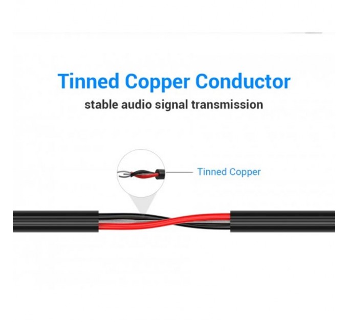 Vention Кабель Vention 6.35 мм - 3.5 мм (M/M), 3 м, Black (BABBI)