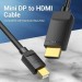 Vention Кабель Vention MiniDisplayPort - HDMI V 1.4 (M/M), 3 м, чорний (HAHBI)