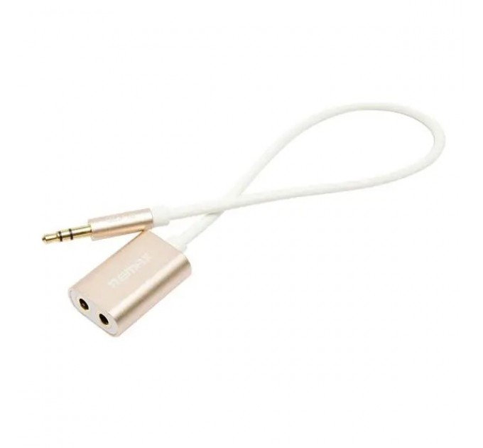 Remax Адаптер Remax RL-S20 Sharing 3.5 мм - 2x3.5 мм (M/F), Gold (2000700007109)
