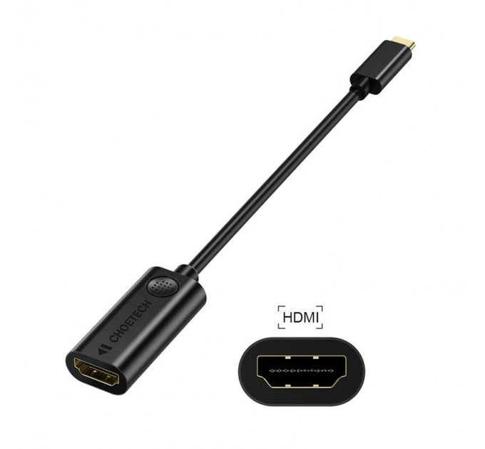 Адаптер Choetech HDMI - USB Type-C (F/M), Black (HUB-H04)