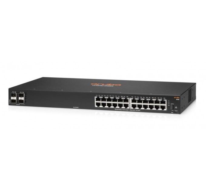 Комутатор HPE Aruba 6100 Switch 24G 4SFP+ JL678A (RSVLC-1813)