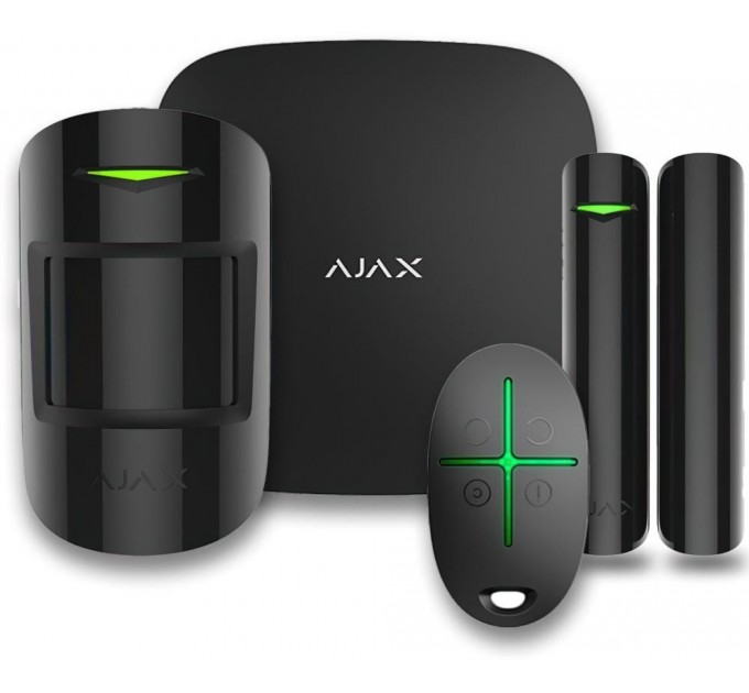 Ajax Ajax StarterKit 2 (8EU) black комплект охоронної сигналізації (000023479)