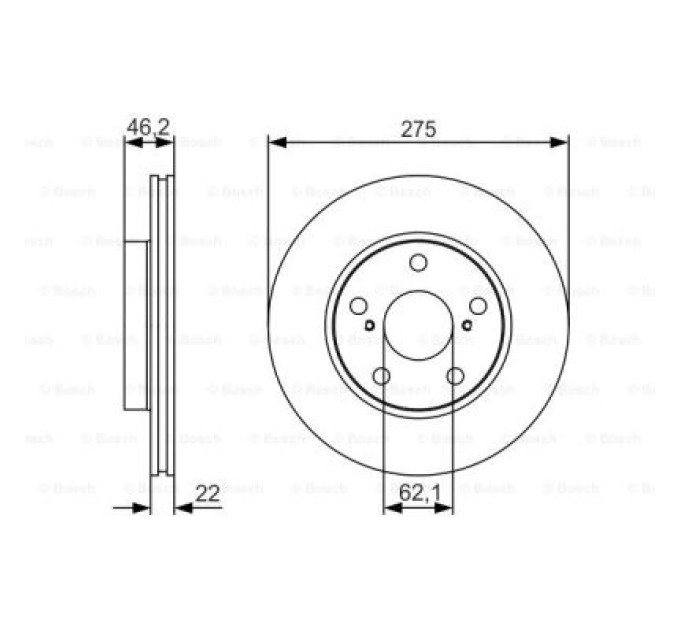 Bosch Гальмівний диск Bosch 0 986 479 R97