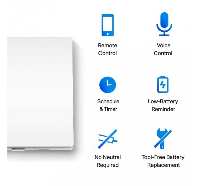 Розумний перемикач світла, 1-канальний 1-сторонній, Tapo S210 TP-LINK