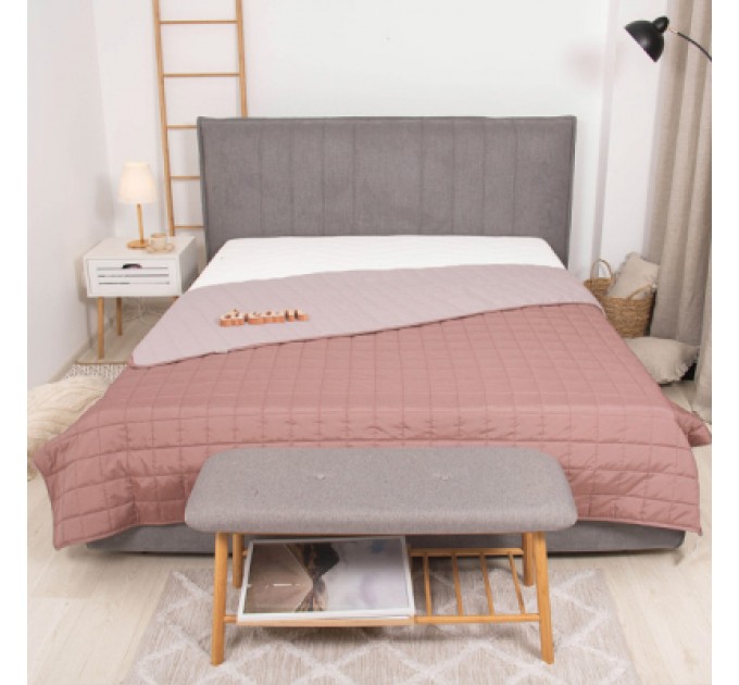 Viluta Покривало Viluta стьобане двустороннє Дует Рожевий кварц 210х240 (duet_rkvarc_210x240)