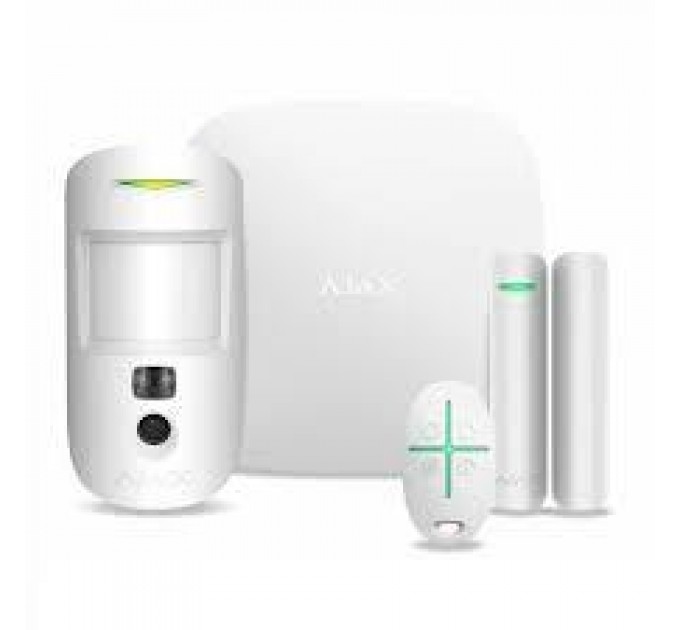 Ajax Ajax StarterKit Cam HDR (8EU) UA white комплект охоронної сигналізації