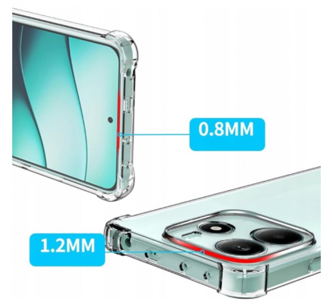 BeCover Чохол до мобільного телефона BeCover Anti-Shock Xiaomi Redmi Note 14 4G Clear (713035)