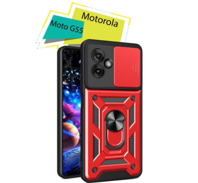 BeCover Чохол до мобільного телефона BeCover Military Motorola Moto G55 Red (713059)