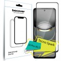 BeCover Скло захисне BeCover Tecno Spark 30 Pro (KL7) Black (713080)