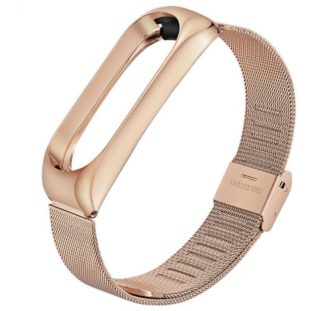 BeCover Ремінець BeCover Metal для Xiaomi Mi Band 4/3 Rose Gold (704654)