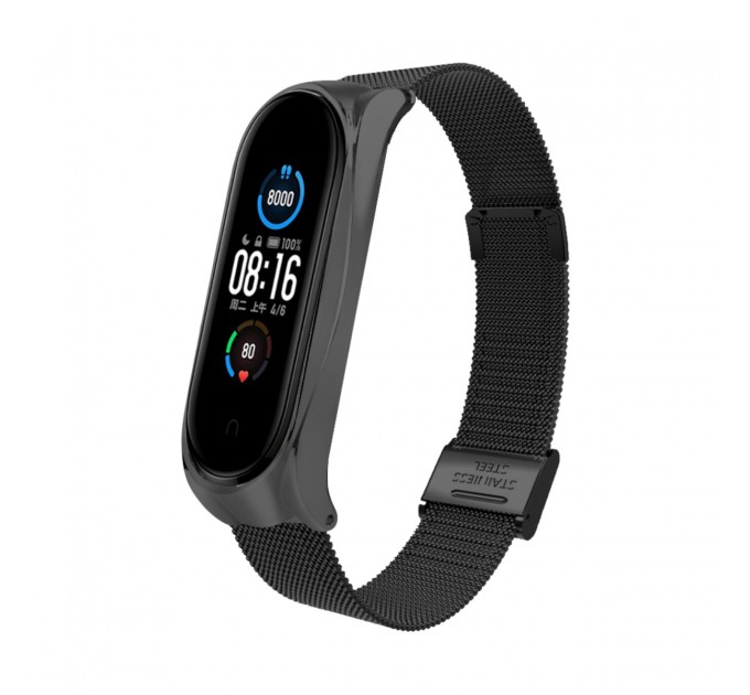 BeCover Ремінець BeCover Metal для Xiaomi Mi Smart Band 8 Black (709357)