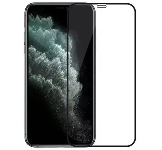 Noname Захисне скло для Apple iPhone 12 Pro Max Black, 0.3 мм, 5D/10D (Z21082) без упаковки