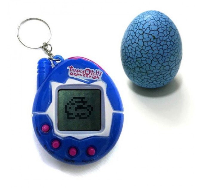 Інтерактивна іграшка UFT електронний вихованець Тамагочі в Яйці Динозавра Eggshell Game Blue (EggBlue)