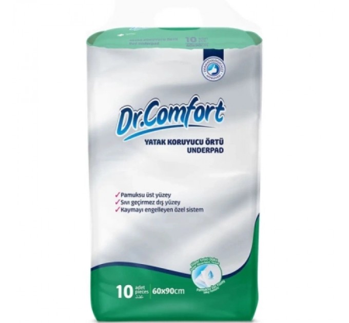 Dr.Comfort Пелюшки для малюків Dr.Comfort 90х60 см 10 шт (8680131202041)