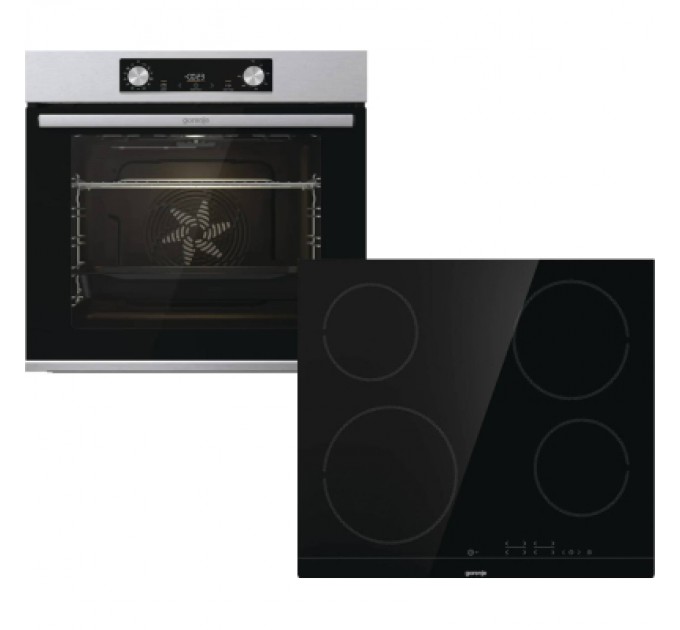 Gorenje Комплект вбудованої техніки Gorenje BO6737E02X -нерж + ECT41SC- чорна (SET_BO6737E02X_ECT41SC)