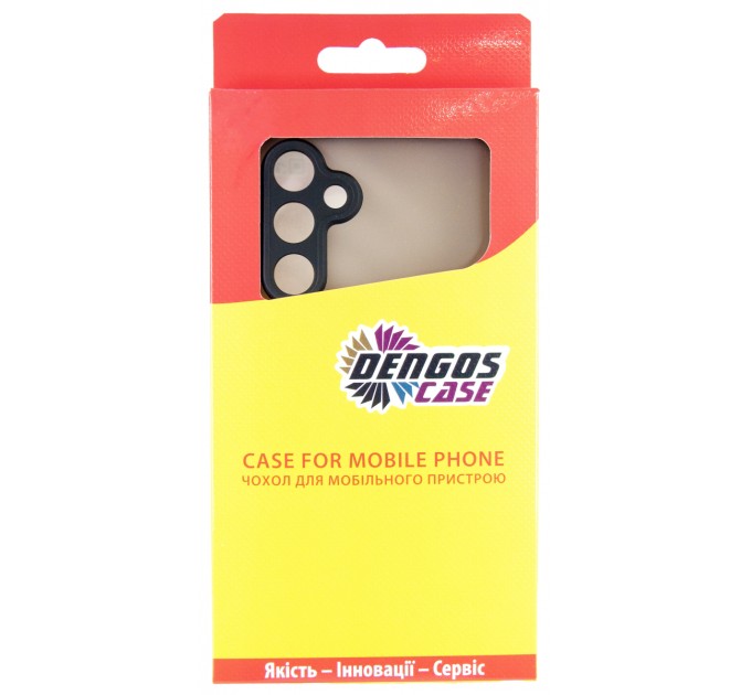 Dengos Чохол-накладка Dengos Matt для Samsung Galaxy A16 SM-A165 Black (DG-KM-133) + захисне скло