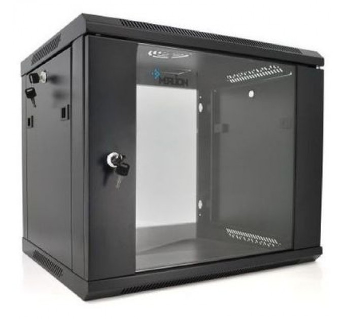 Шафа настінна Merlion 9U 19" 600*600*500 (Ш*Г*В)мм, black (Ml3-6609 / 23528)
