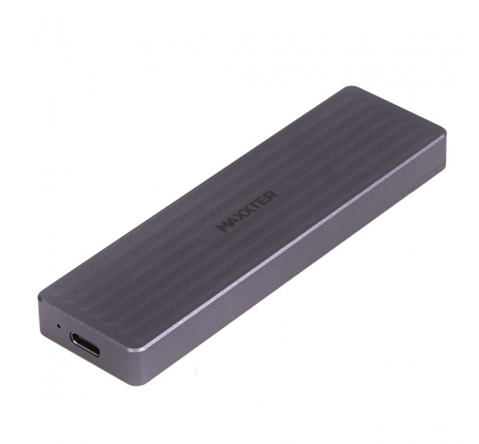 Maxxter Зовнішня кишеня Maxxter M.2 NVMe PCIe, USB 3.2 Type-C, Metal, Black (EHDE-2280D-01)