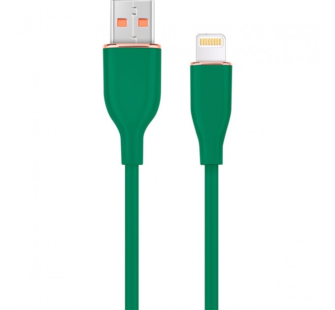Кабель Cablexpert USB - Lightning (M/M), 2.1 A, 1.5 м, Green (CC-USB2S-AM8PM-1.5M-G)