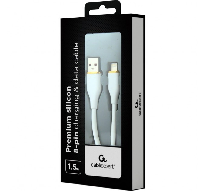Cablexpert Кабель Cablexpert USB - Lightning (M/M), 2.1 A, 1.5 м, White (CC-USB2S-AM8PM-1.5M-W)