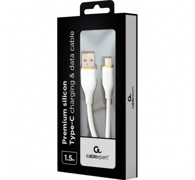 Кабель Cablexpert USB - USB Type-C (M/M), 2.1 A, 1.5 м, White (CC-USB2S-AMCM-1.5M-W)