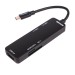 Maxxter Концентратор USB Type C Maxxter USB3.0, 2хUSB2.0, SD, Micro SD Black (HU3C-3PTF-01)